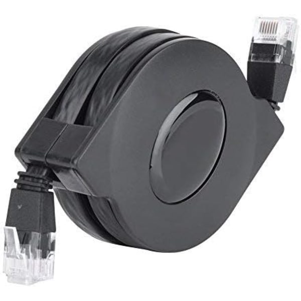 C 6 Ethernet-kabel, ultratunn, justerbar, infällbar CAT6 RJ45 LAN-nätverkskabel P  2M