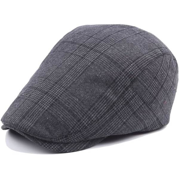 Herrar Fiskehatt Newsboy Cap Gatsby Ivy Flat Cap Beret Jakt Körning Hatt Fitted Cap för Män
