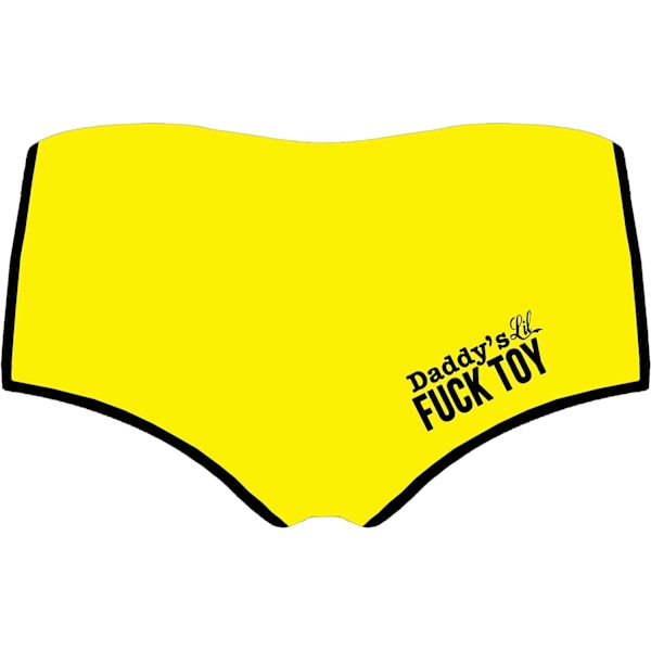 ssx Dam Fashion Flirty Sexy Funny Naughty 3D Tryckt Söta Underkläder Briefs 1 Gul Medium