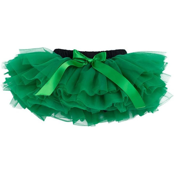 aby Baby Girls Mjuk Tutu Kjol Toddler Ruffled Byxor Blöjskydd Grön 6-12 Månader