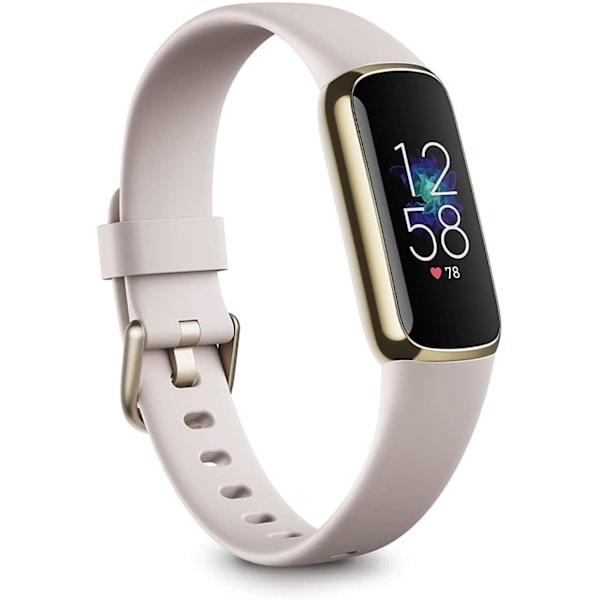 Lyxig fitness- och hälso tracker med stresshantering, sömnregistrering och 24-timmars hjärtfrekvens.