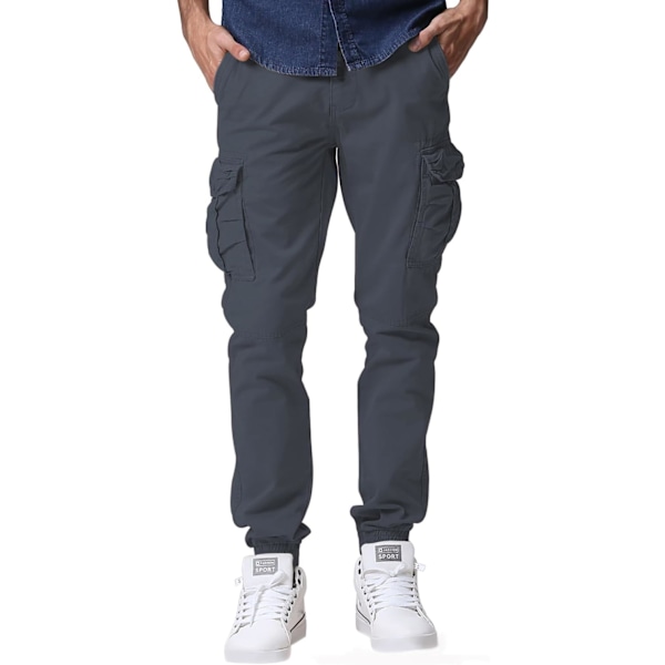 ch Herr Twill Joggerbyxor 6539 Blå 38