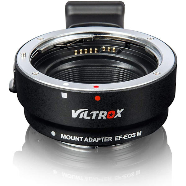 Ls Adapter EF-EOS M Auto-Fokus Objektiv Konverter Ring för Canon EF/EF-S Objektiv till Canon EOS-M (EF-M Mount) Spegelreflexkamera EOS M1 M2 M3 M5 M6 M10 M50 M