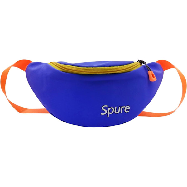 dlers Barn Canvas Fanny Pack Justerbar Midjeväska Liten Crossbody Väska för Pojkar Flickor, Ljusgul, one size Ljusblå