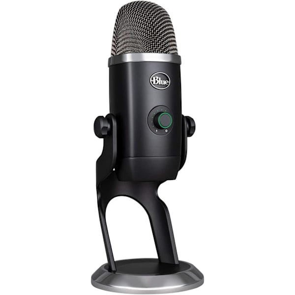 Be Yeti X USB-mikrofon för PC och Mac, spel, podcast, streaming och inspelningsmikrofon, kondensatormikrofon med högupplöst mätning LED-belysning och blå