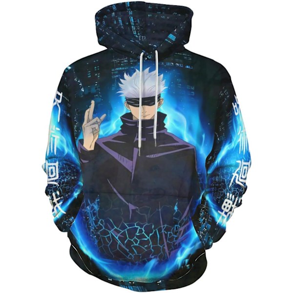 Jujutsu Kaisen Cosplay Pullover Hoodies Anime Manga Karaktär Merch Sweatshirt För Unisex Vuxen  Small-Medium