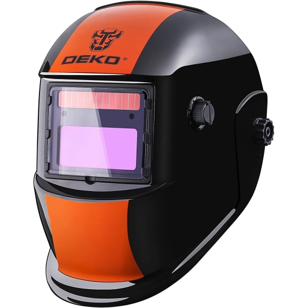 Sar-driven svetshjälm Auto Darkening Huva med justerbar nyans intervall 4/9-13 för Mig Tig Arc Welder Mask Blue Eagle Design