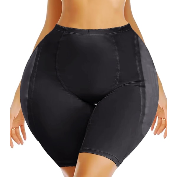 Höftkuddar för kvinnor Höftdoppkuddar Falsk rumpa Vadderade underkläder Höftförstärkare Shapewear Crossdressers Rumpa Lyftkudde Trosor Svart Liten