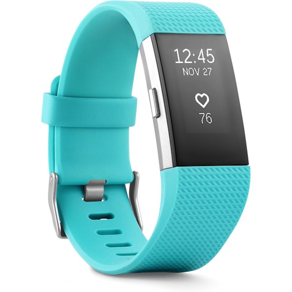 Charge 2 Pulsmätare + Aktivitetsarmband Teal Stor (17 - 20,6 cm) Teal Stor (17 - 20,6 cm)