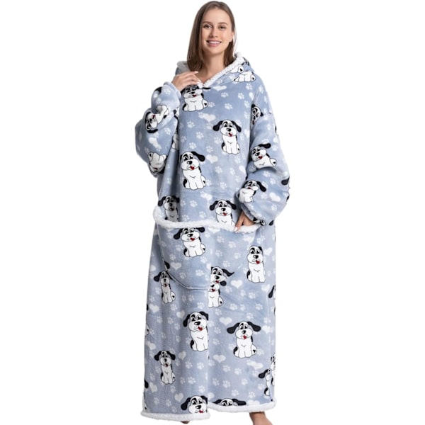 ig Oversized Hoodie Sweatshirt, Filtfilt Sweatshirt, Super Mjuk Mysig Varm Bekväm Jättehoodie, Lämplig Hoodie för Vuxna, Kvinnor, Stor Öra Hund - Ex