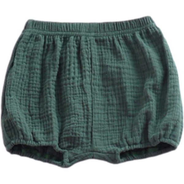 YO Nyfödd Småbarn Baby Flickor Barn Bomull Linne Bloomer Shorts Blöjskydd Grön 1-2T