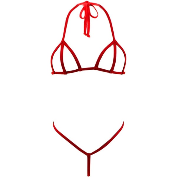 RRYLO Olika stilar Micro Bikini Set Flerfärgade badkläder Baddräkt Badkläder Röd2