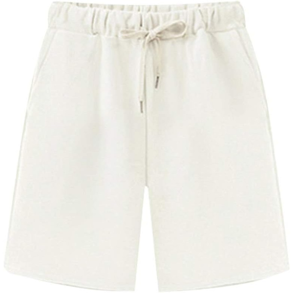OWEI Dam Bermuda Shorts med elastisk midja och fickor