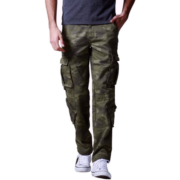 ch Wild Cargo Pants för män Army Green Max 27