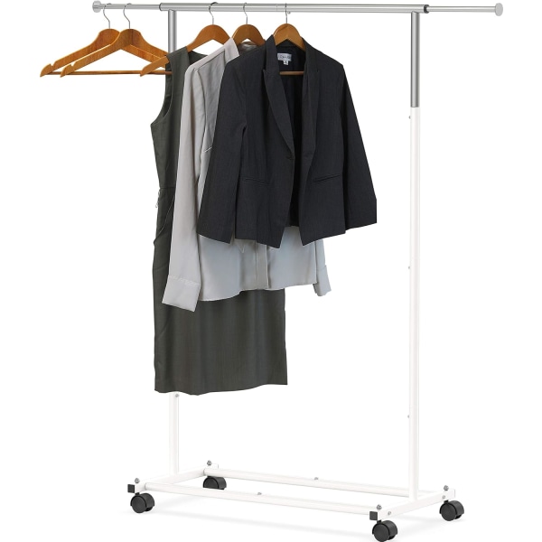 pleHouseware Klädställ Standard Rod Clothing Organizer, Svart Vit