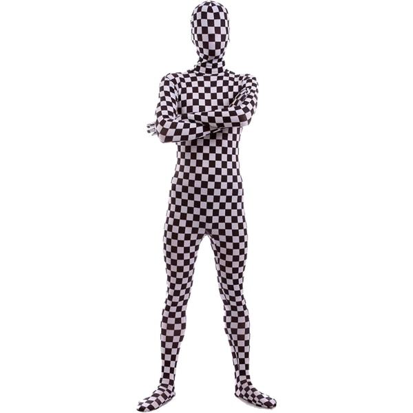 ler herr och dam spandex helkropp zentai kostym body checker large