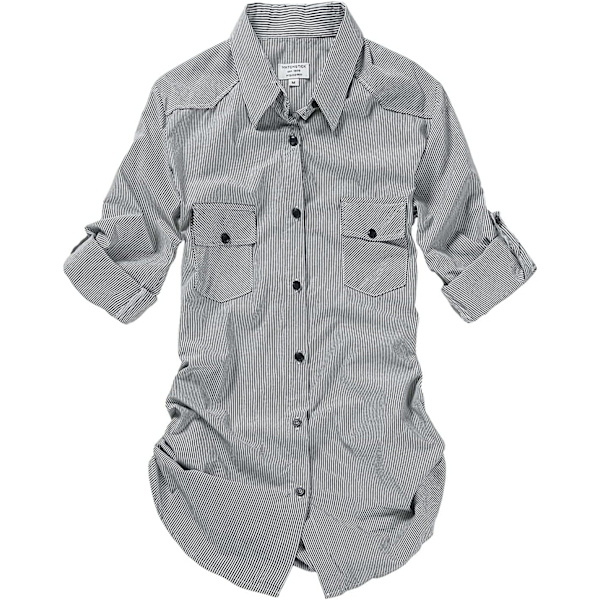 ch Dam långärmad flanellrutig skjorta B003 Stripe X-Small