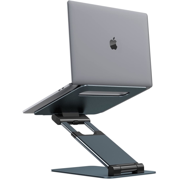 Naxy bärbar stativ, ergonomisk sitt-till-stående bärbar datorhållare, justerbar höjd från 2,1" till 21", stöder upp till 22lbs, kompatibel med MacBook