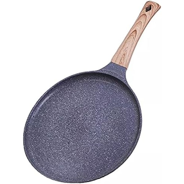 Tum Crepe Pan Pancake Dosa Tawa Pan,Non-stick Pans Stekpan Hushåll Trähandtag Pancake Matlagning Pan för Omelett,