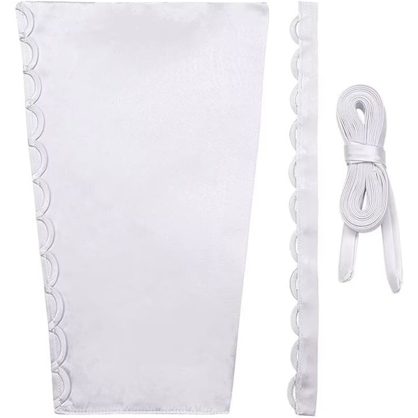 UIRY Damkorsage Kit Spets Upp Dragkedja Ersättning Justerbar Satin Korsett Kit för Bal Klänningar Vit 16