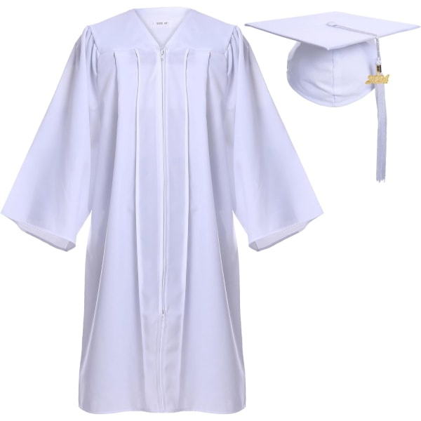 rara Matt Graduation Cap and Gown Tassel Set Vit 54FF(5'9\\-5'11\\)