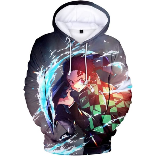 Cosplay Demon Slayer Anime Pullover Hoodie - Halloween Unisex Vuxen Manga Karaktär Merch Tröja Med Kängurufickor  X-Large