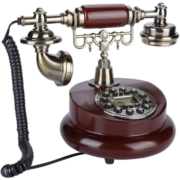 Tephone Fast telefon antik telefon, fast digital gammal telefon Vintage Classic Eur