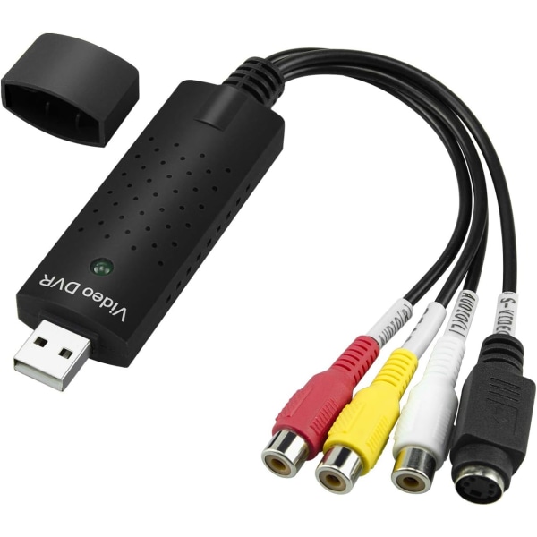 T VHS till DVD-omvandlare USB 2.0 Video Audio Capture Card VHS VCR TV till Digital Converter Stöd Win 2000/Win Xp/Win Vista/Win 7/Win 8