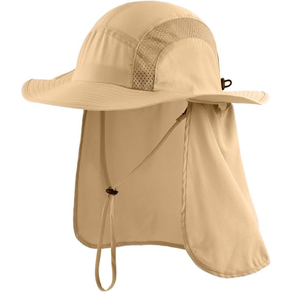 racy Outdoor herr UPF 50+ solskydd Safarihatt sommar bred brätte solhatt med nackskydd