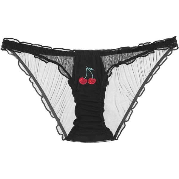 NFUN Kvinnors sexiga tecknade underkläder Roliga Print Trosor Stygga stringtrosor Black Cherry XX-Large