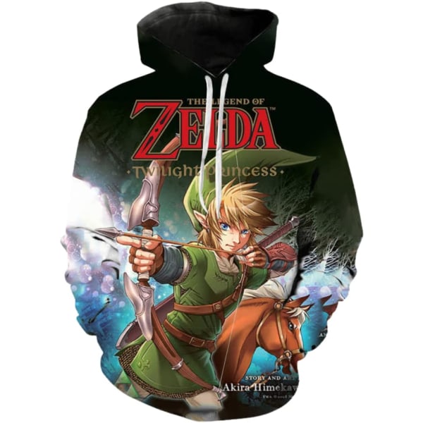 Cosplay Legend of Zelda Breath of The Wild Twilight Princess Känguru  Hoodies - Unisex Pullovertröjor  XX-Large