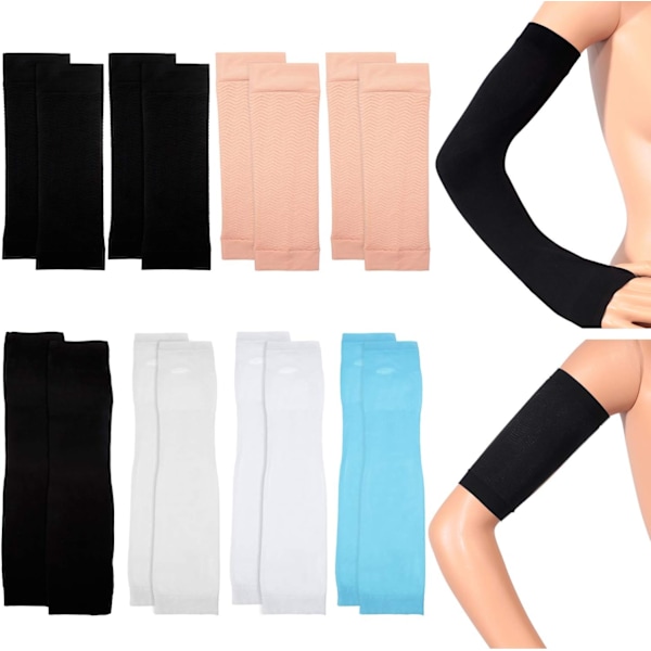 airs Arm Shapers Set Övre Arm Kompressionsärm Smalnande Arm Warps Arm Smalnande Shaper för Kvinna Kylning Armärmar C