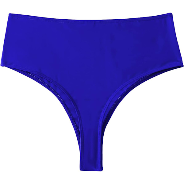 dusa Dam badkläder strandbyxor trosa hög midja bikini underdel blå X-Large