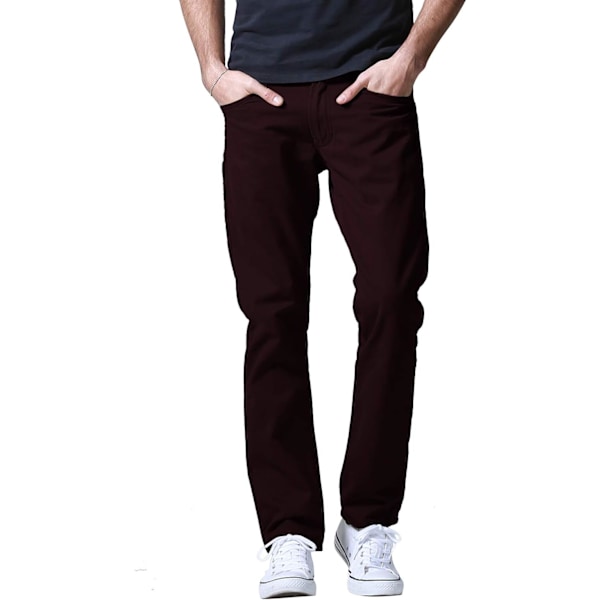 ch herr casual raka byxor #8140 8139 Bourgogne 34