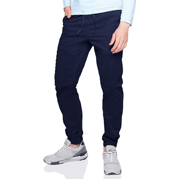 ch herr Chino Jogger byxor 6535 marinblå 29