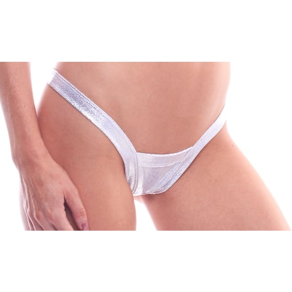 yZone Apparel Womens New Years Comfort V Thong Underkläder Shattered Silve One Size
