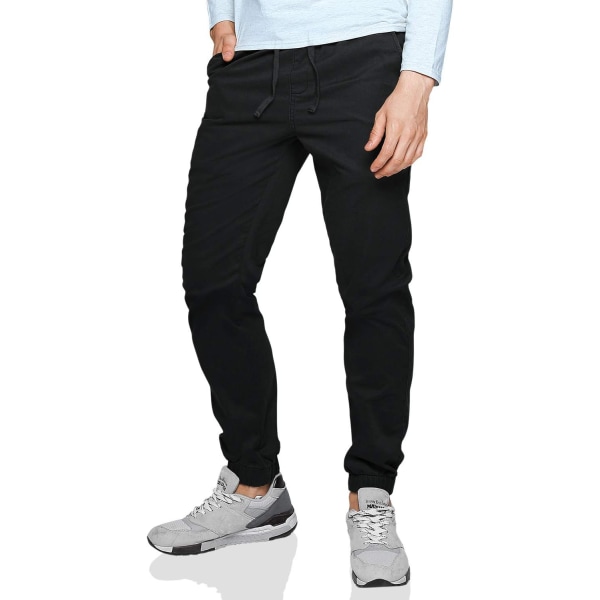 ch herr Chino Jogger byxor 6055 mörkgrå 30