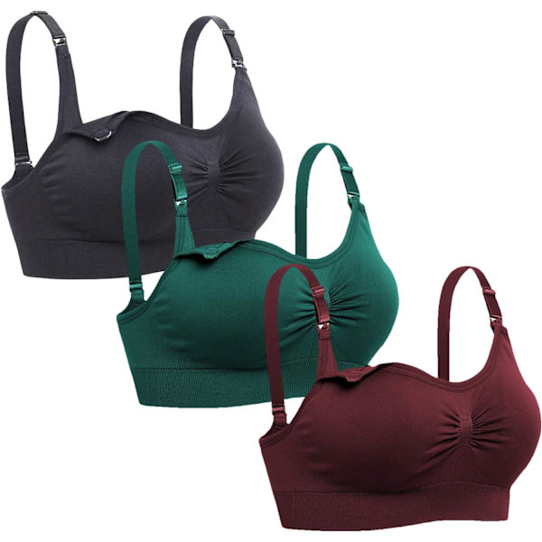 Laly Dam Seamless Amningsbehå Sovkläder Mamma Bralette för Amning
