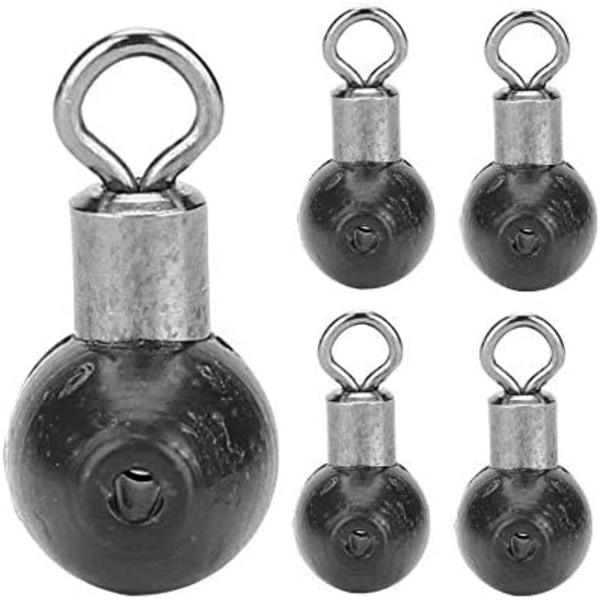 1 st Fiske Swivel Zip Fiskeutrustning Löpande Slider Bead Swivel Pulley Line Rig F