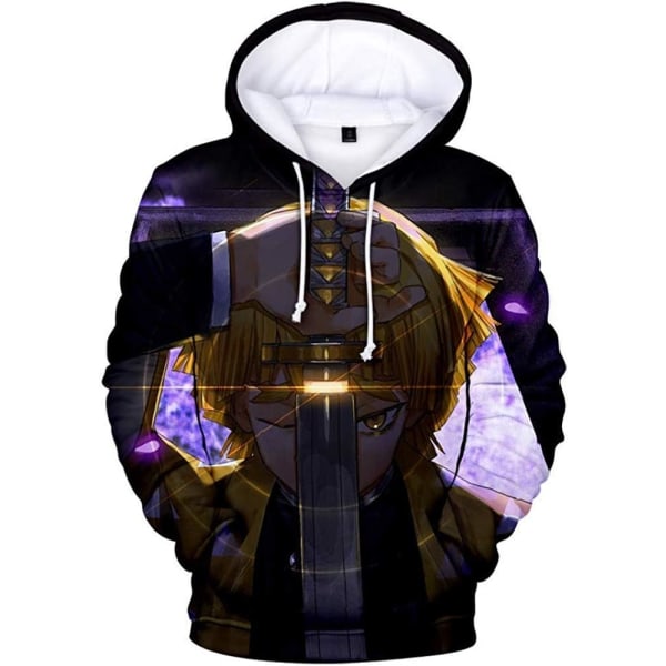 Cosplay Demon Slayer Anime Pullover Hoodie - Halloween Unisex Vuxen Manga Karaktär Merch Tröja Med Kängurufickor  Stor