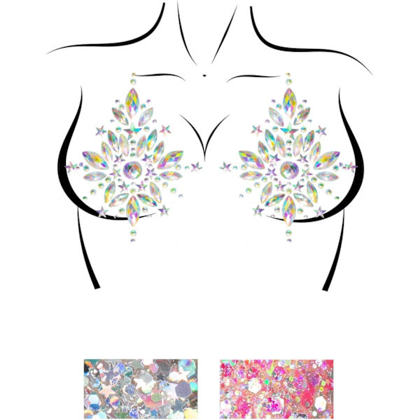 Avenue Women's Cambria Jewels Sticker, Clear, O/S Cambria Jewels