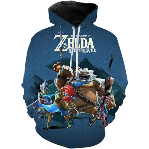 Cosplay Legend of Zelda Breath of The Wild Twilight Princess Känguru  Hoodies - Unisex Pullovertröjor  Medium