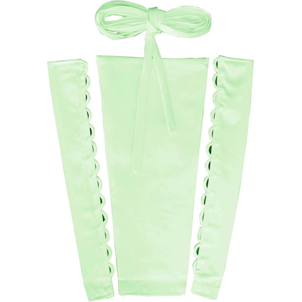 set Back Kit Lace up för kvinnors klänningsöglor Extender Bröllopsklänning Dragkedja Ersättning Justerbar Passform Satin Mint 18\"