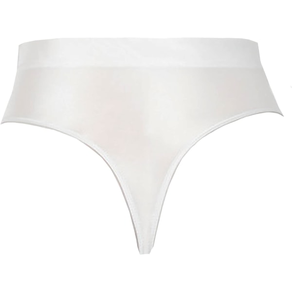 udmall Dam High Cut Thongs Briefs Balett Dans Underkläder Booty Shorts Blanka Panties Style-2-vit Medium