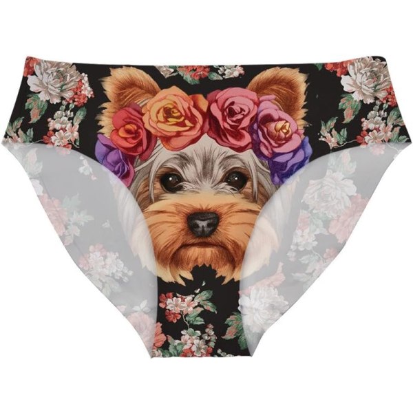 lukee Damunderkläder för kvinnor, sexiga, djur, mode, bikini, trosor, byxor, möhippa, hundmönster, 1 X-Large