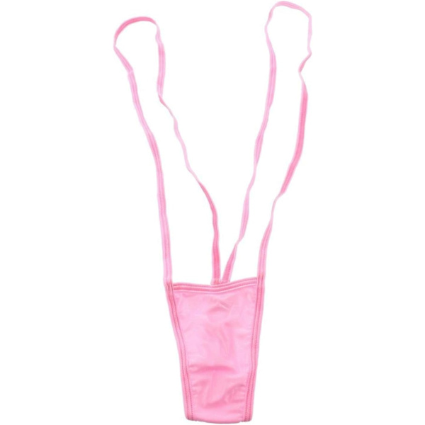 yZone Apparel Dam 1011SL Suspender Thong Klänning Fuchsia One Size