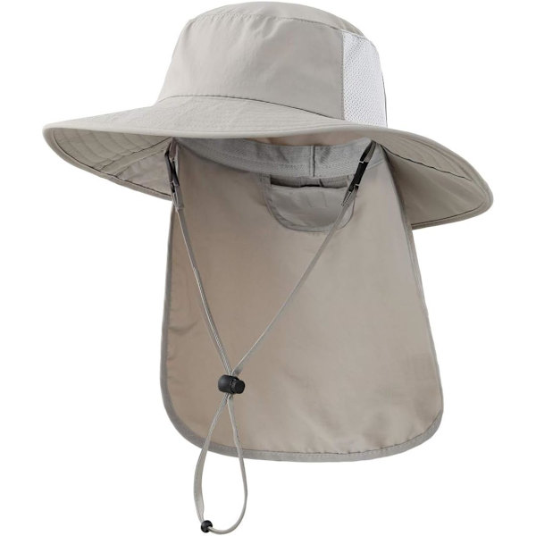racy Barn Pojkar UPF50+ Solhatt Nackskydd Sommar Utomhus Bred Brätte Solskydd Hatt