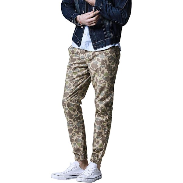 ch herr Chino Jogger byxor 6553 Apricot Ma 36