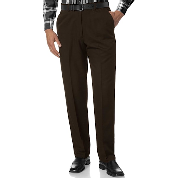 ch herr tapered slim fit skrynkelfria kostymbyxor #8078 8055 R-grön 30W x 32L