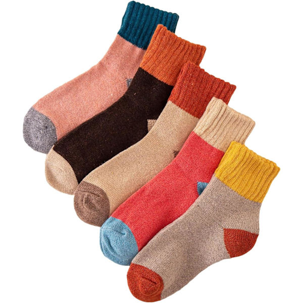 dusa Dam 5 par Blomsterbroderi Tåsöm Soft Crew Socks Brun Multi En Storlek